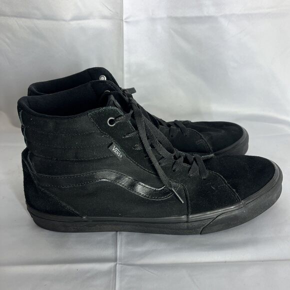Size 12 - Vans Off The Wall Filmore High Triple Black VN0A5KXTGL4 - Picture 3 of 11